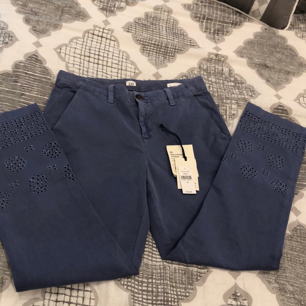 Blue Gap Girlfriend Chinos (Eyelet)